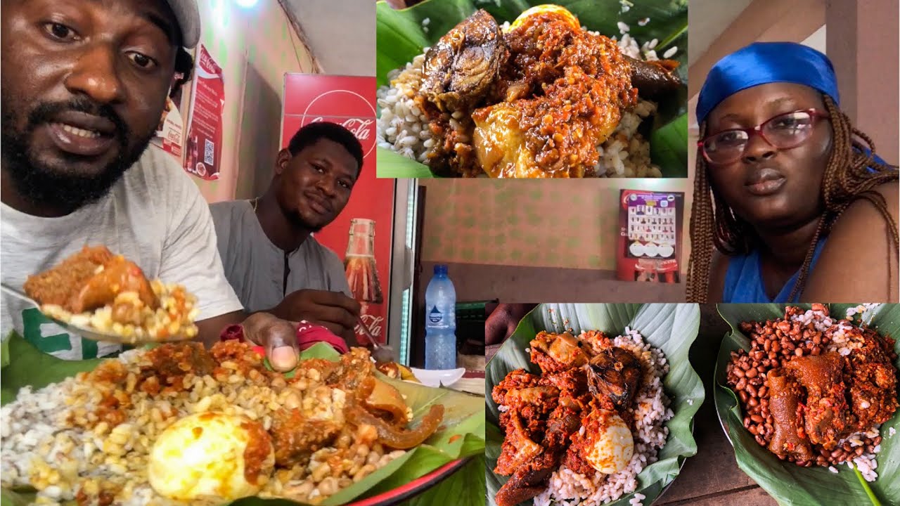 Eating Nigeria Best Rice - Ofade With Ayamase Stew - Street Food In Abeokuta Nigeria Ep3