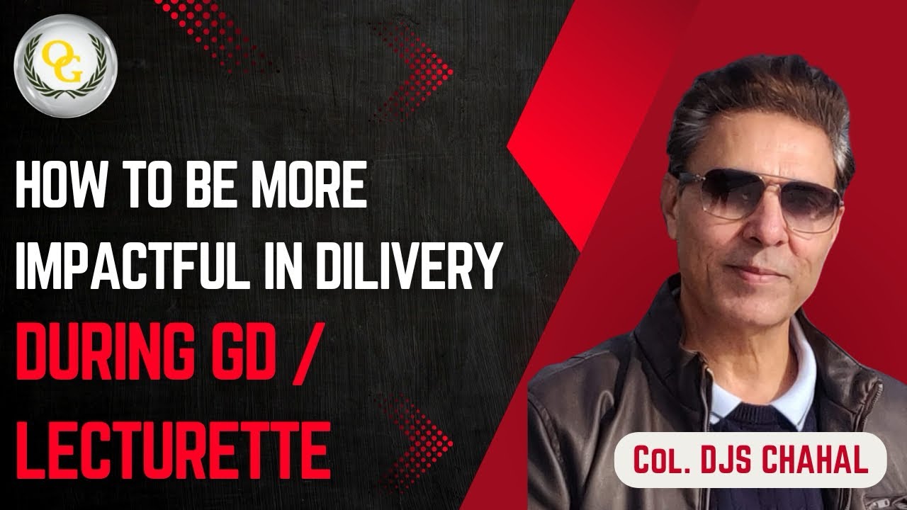 How to Be More Impactful in Delivery During GD/Lecturette | Speech and Tone During SSB Interview