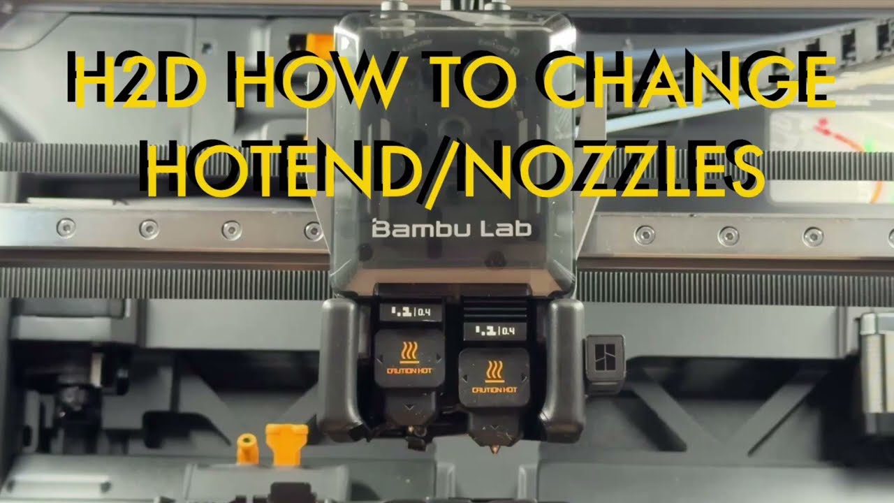 How to correctly swap nozzles on the new H2D printer
