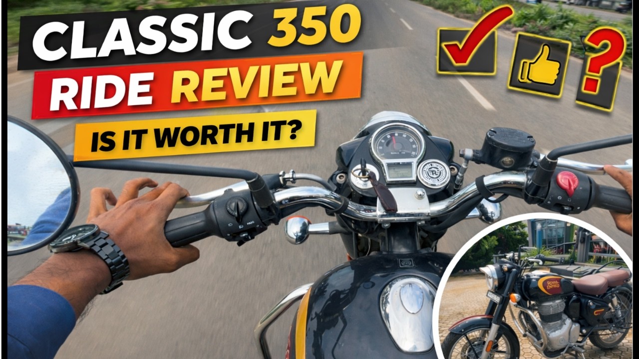 👉 Royal Enfield Classic 350 Ride Review 🔥 | Mileage, Comfort & Real Feel | Worth Buying?