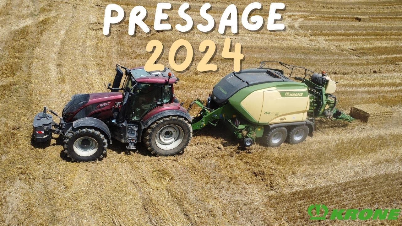 Pressage de Paille 2024 avec un magnifique ensemble