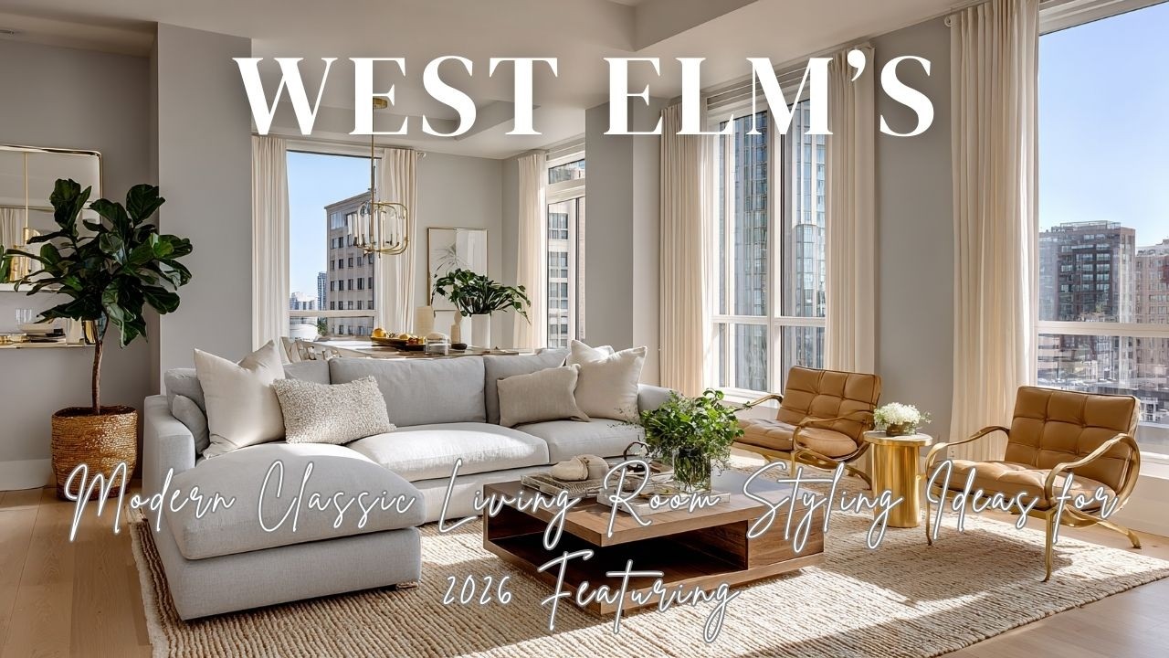 Modern Classic Living Room Styling Ideas for 2026 Featuring West Elm’s Sophisticated Look