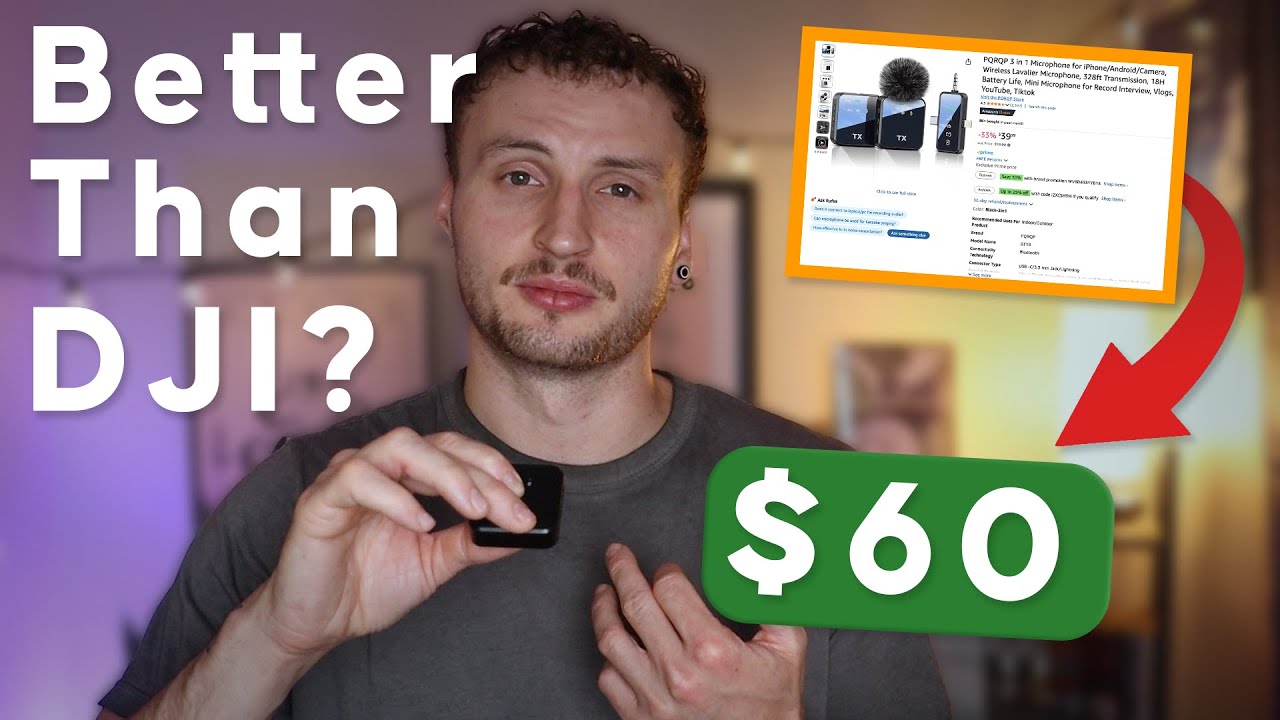 PQRQP $60 Alternative to DJI Mic Mini? Audio Tests/Comparison of DJI Mic Mini & Amazon PQRQP
