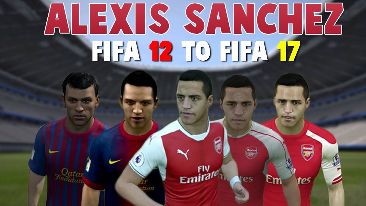 Alexis Sanchez | FIFA 12 - FIFA 17 (Ingame Face, Skills, Stats, Shots, Passes, Goals, etc)