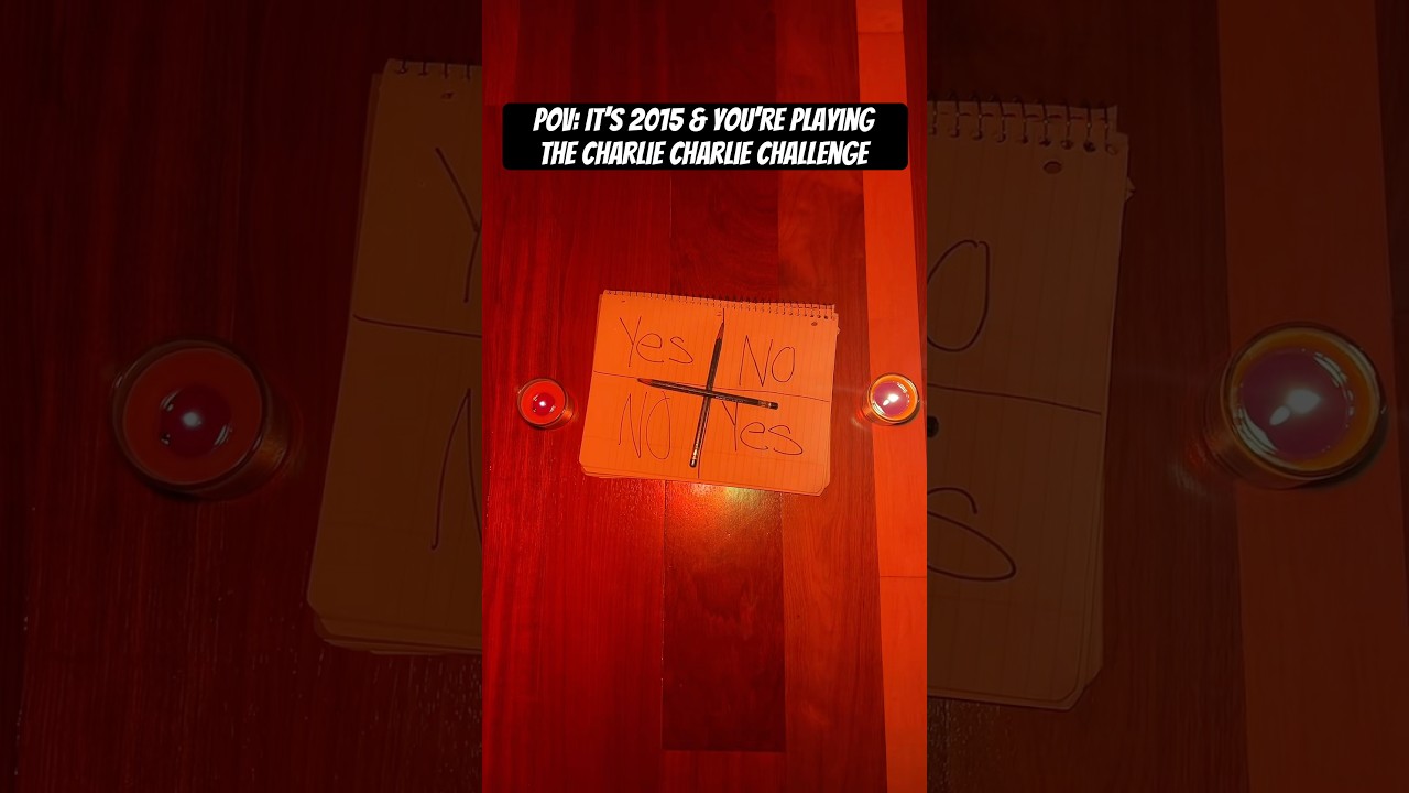 POV: IT&rsquo;S 2015 & you&rsquo;re playing  The Charlie Charlie Challenge #charliecharliepencilgame