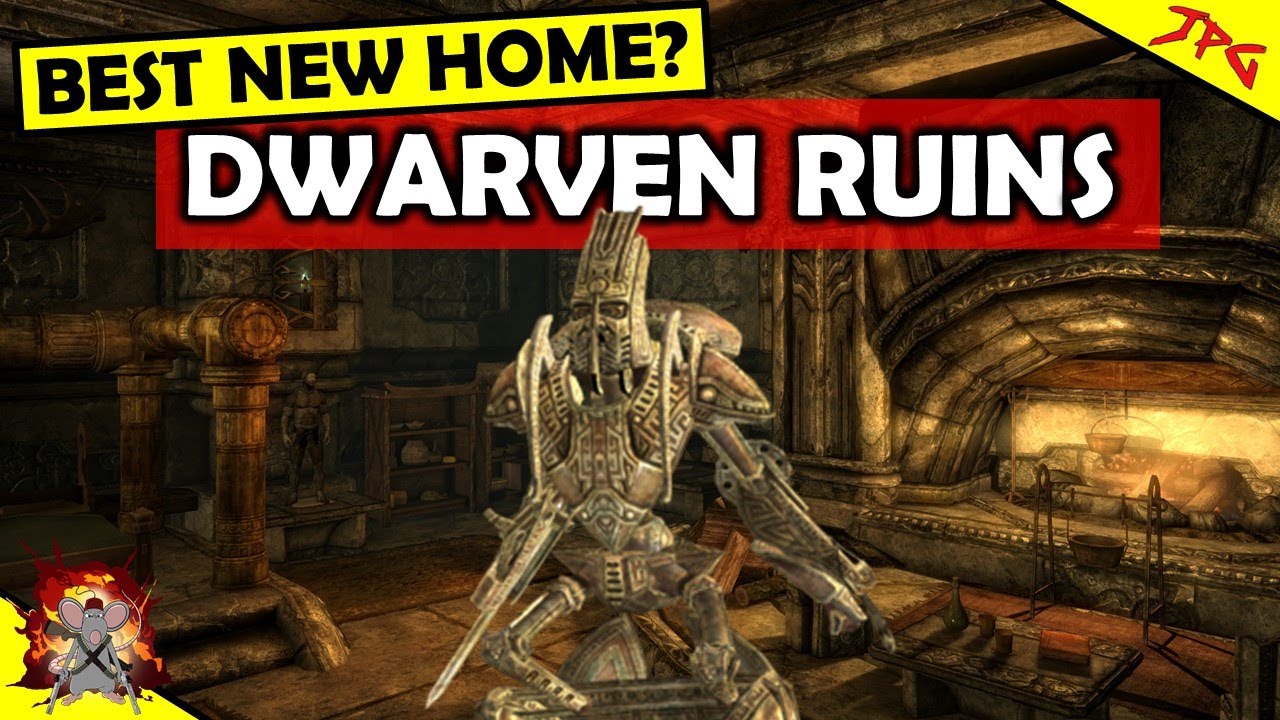 Skyrim Anniversary Edition &mdash; Лучший новый дом? Дом гномов Нчуантумз &mdash; Откройте двемерские руины