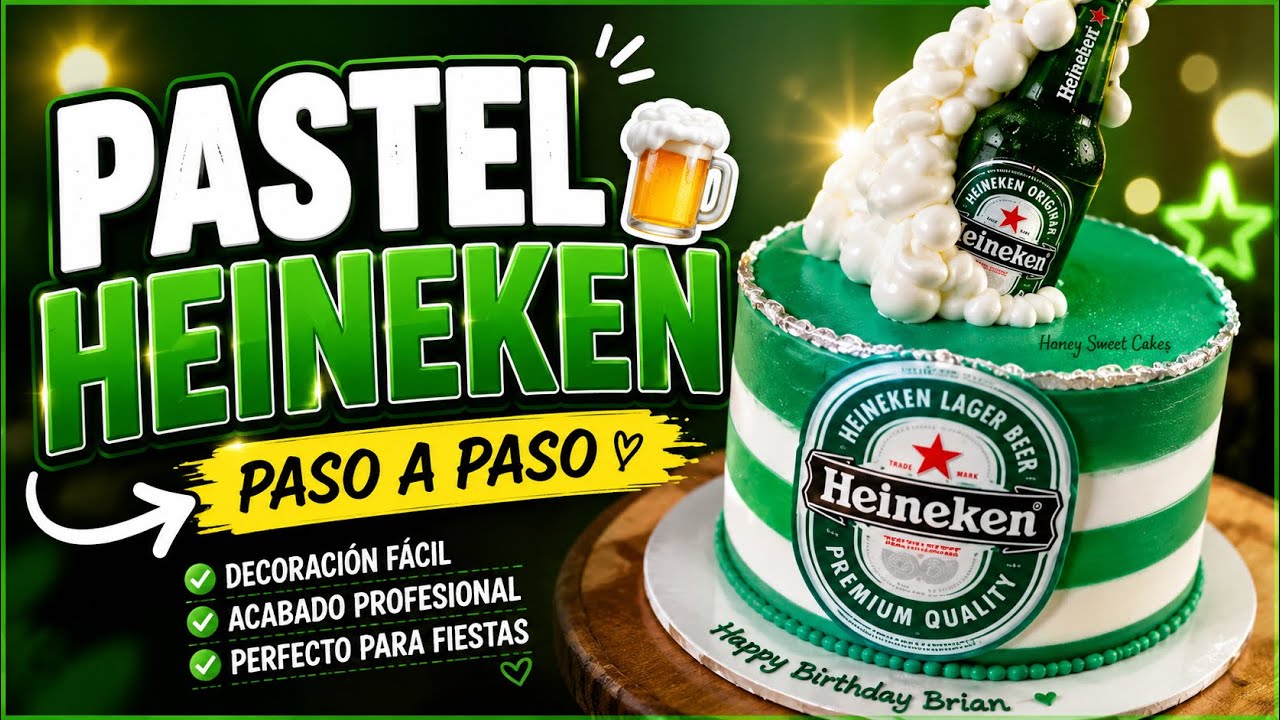 Pastel Heineken {Decoración}