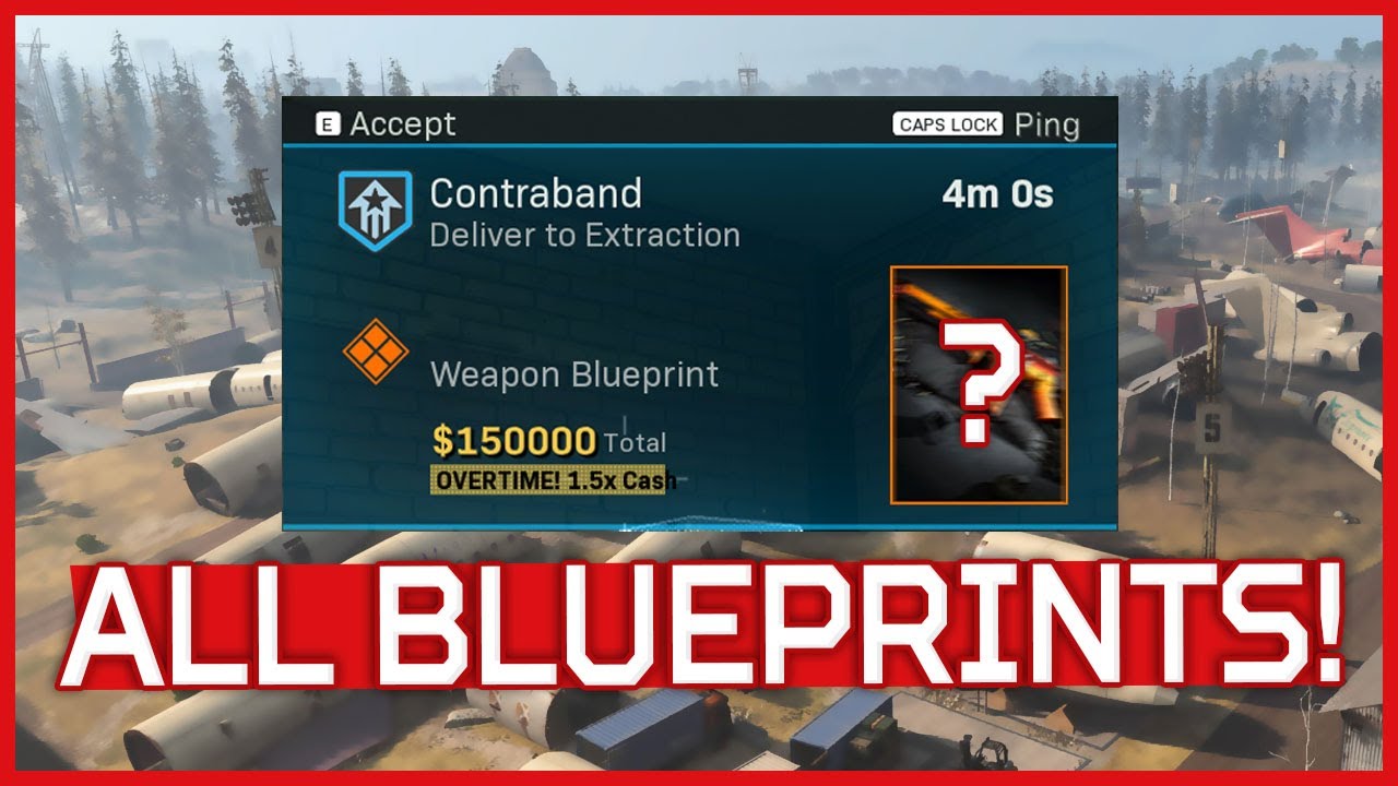 All 11 Blueprints you can Unlock during the Blueprint Blitz Event in Warzone! (Contraband Contract)