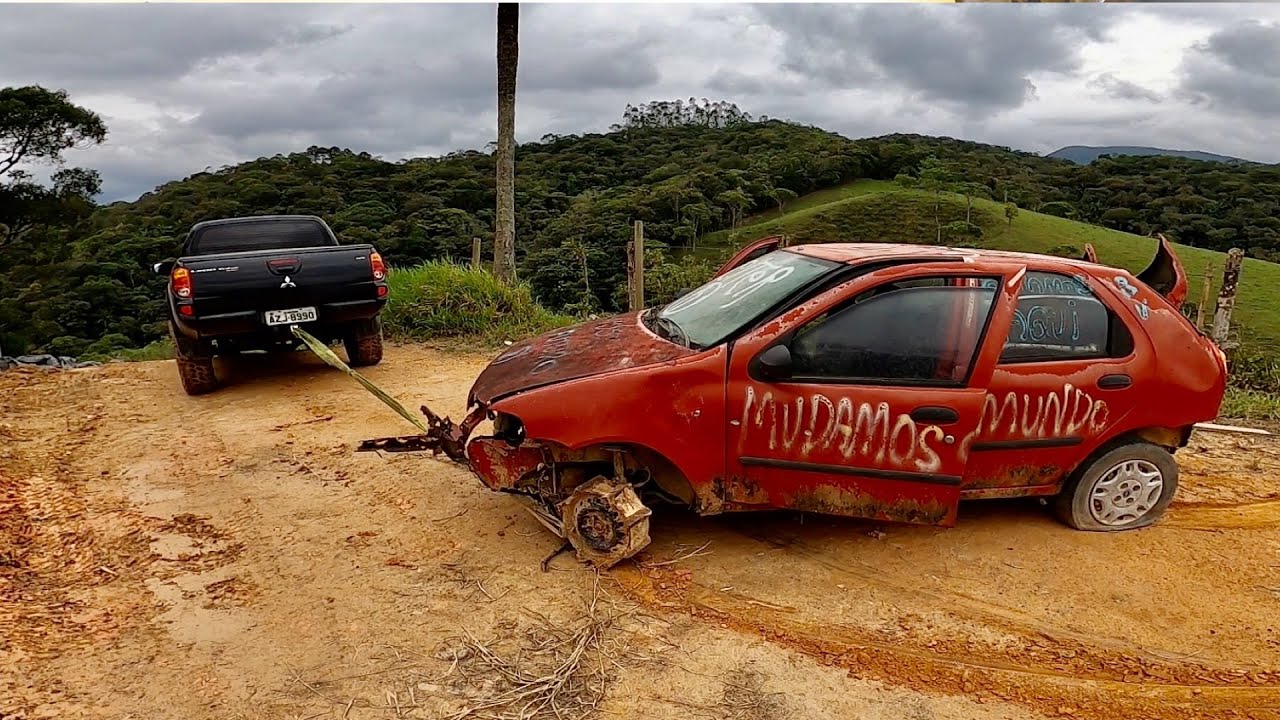 LEVAMOS O PALIO PARA A MINHA OFICINA (COLOCAMOS NO LUGAR DO FUSCA).