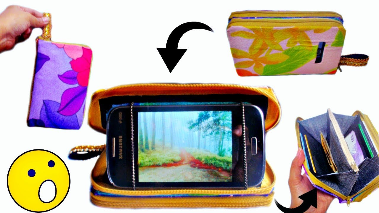 DIY Multi-Purpose Wallet & Phone Clutch (No Sew)