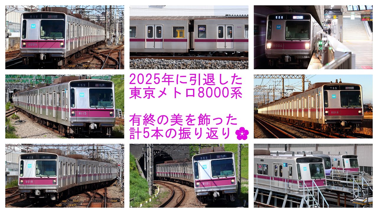 【メトハチの引退を振り返る！】～2025年に引退した東京メトロ8000系を特集～