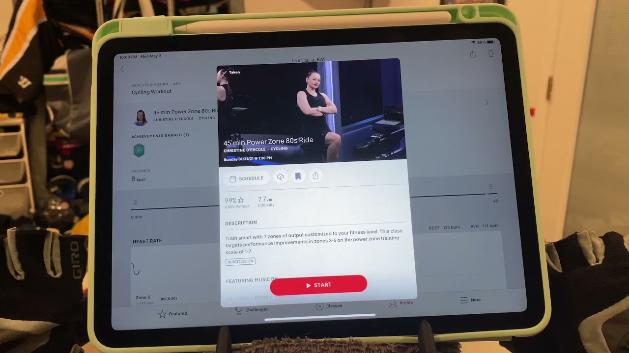 How to float mPaceline over Peloton using Schwinn IC4 and iPad Air