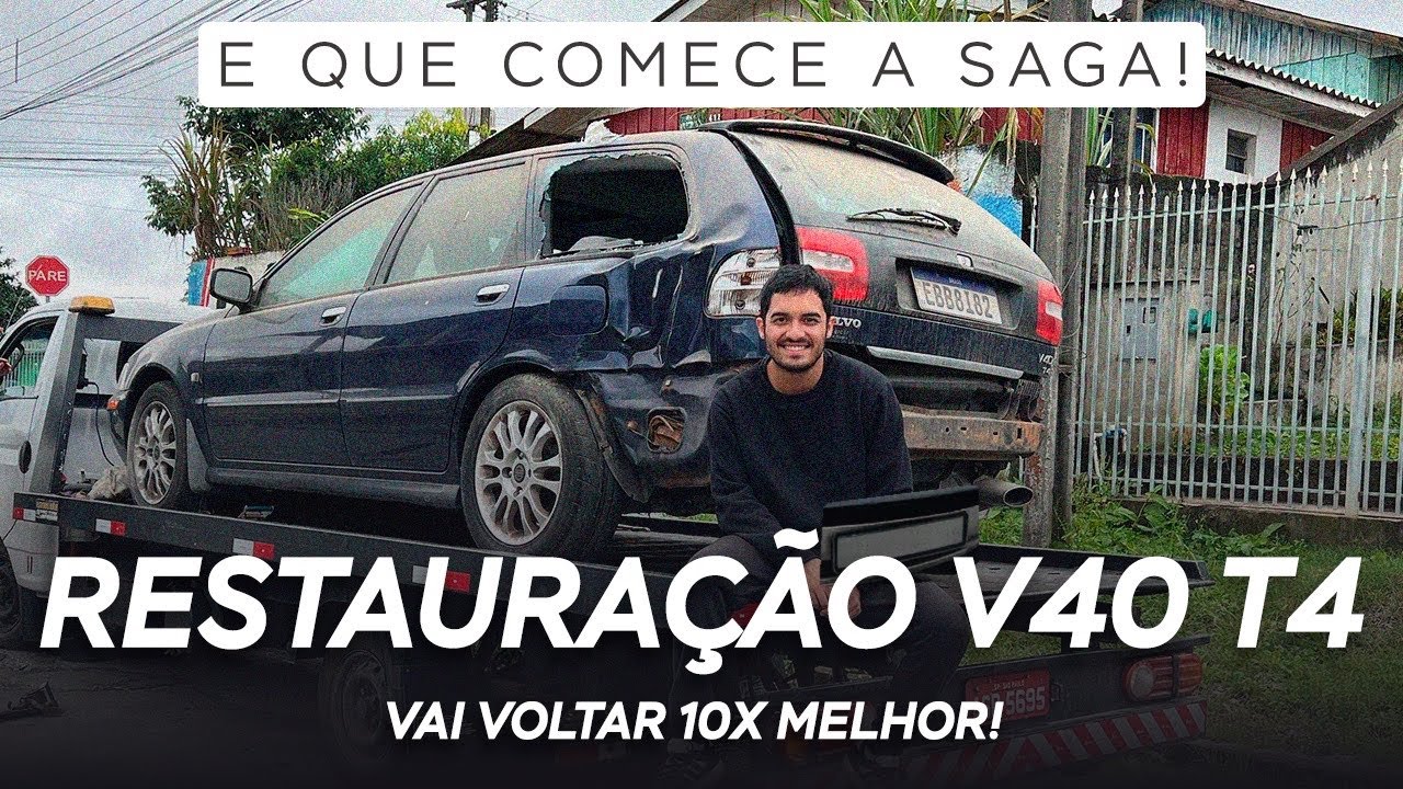 A SAGA DA V40 COMEÇOU! FOMOS RESGATAR ELA E COMEÇAR A RESTAURAÇÃO!