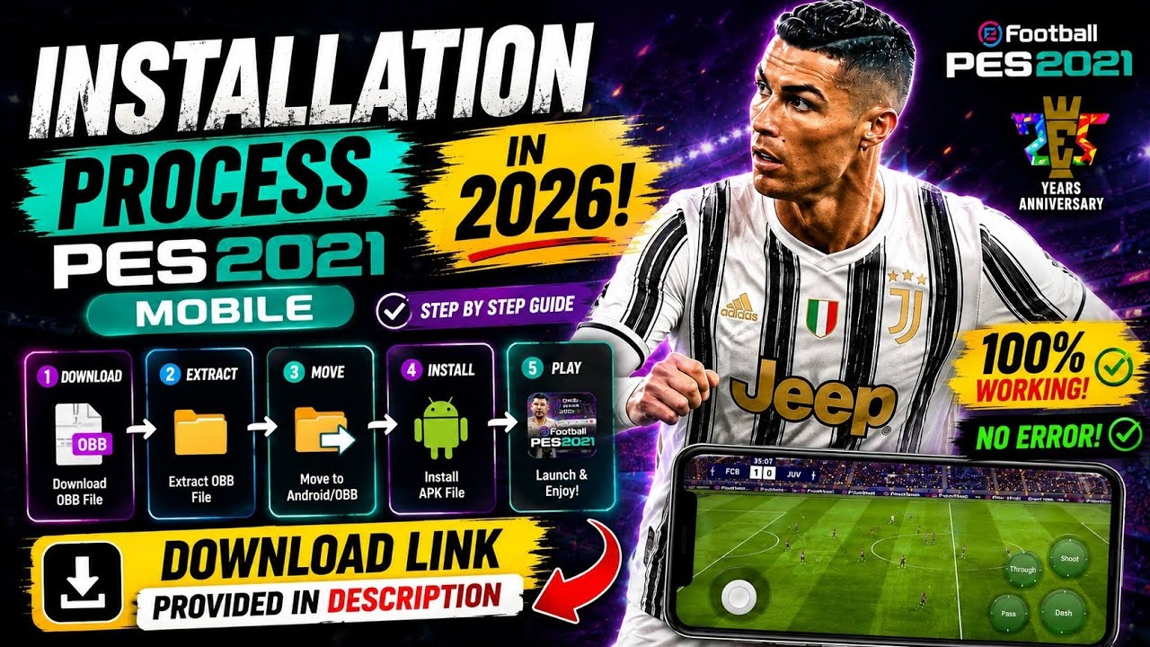 Руководство по установке PES 2021 Mobile 2026 | Пошаговая инструкция