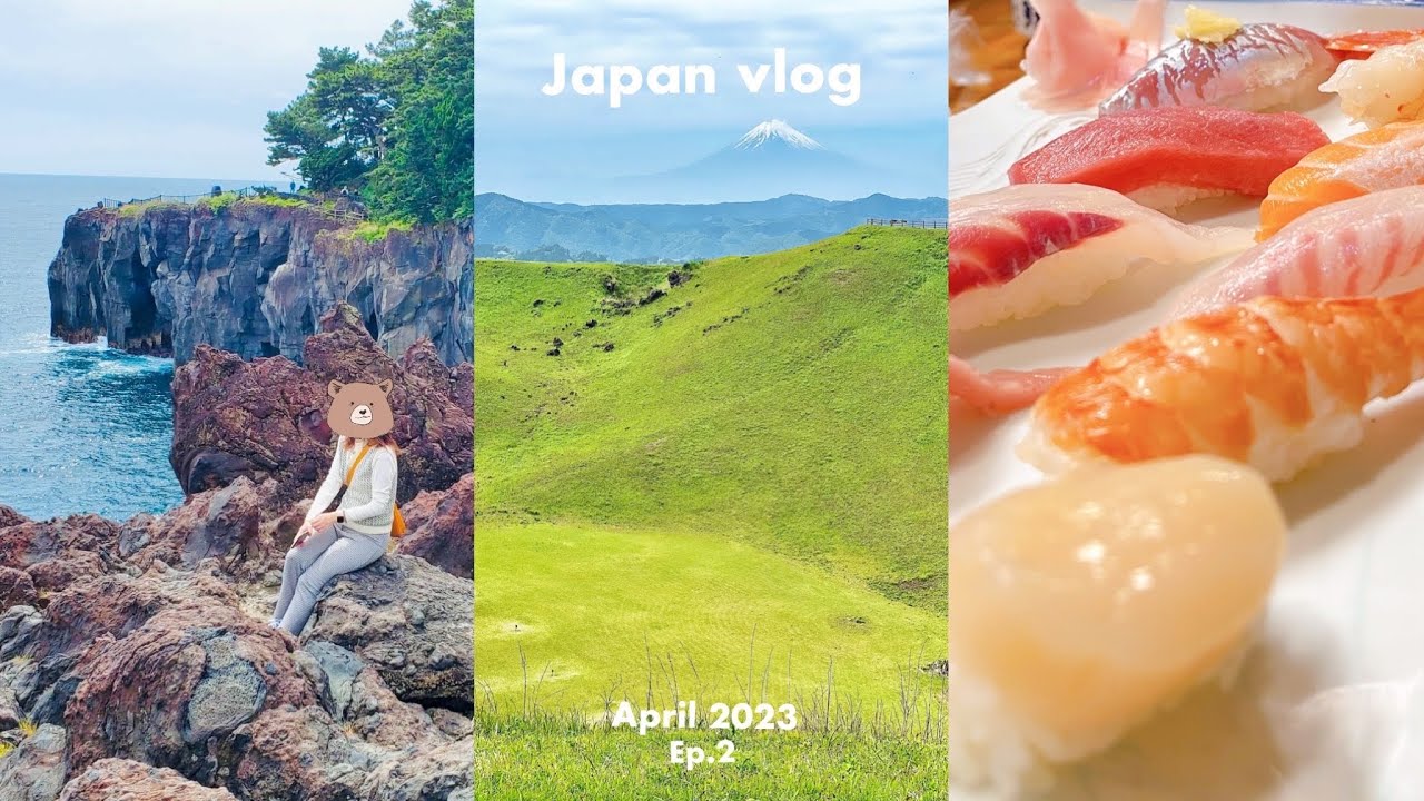 JP VLOG ep.2 | 3 day trip to Izu Peninsula 🌊 Atami, Ito Onsen, Geopark | Apr 2023