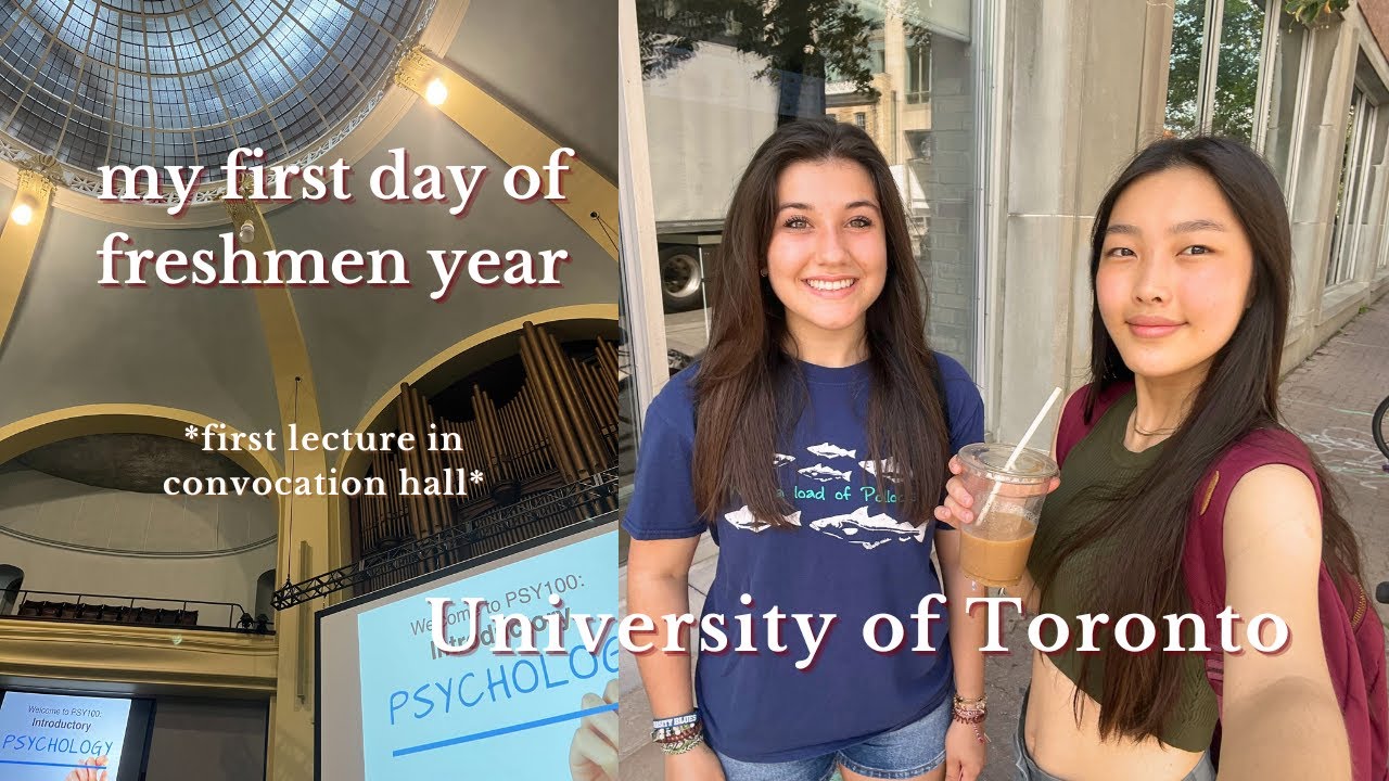 my first day of freshman year at the University of Toronto | a day in the life vlog, so excited