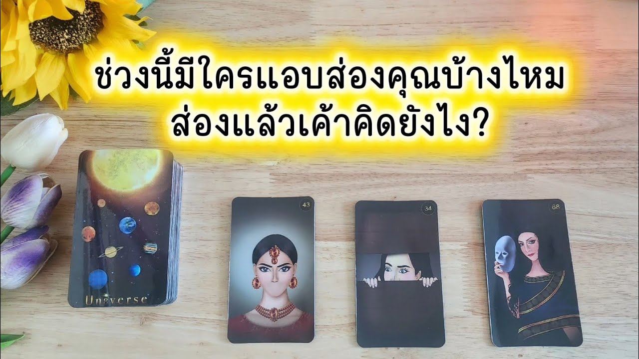 🌻🍀Pick a card ช่วงนี้มีใครแอบส่องคุณบ้างไหม ส่องแล้วเค้าคิดยังไง🧚‍♀️💌