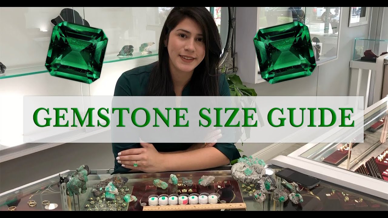 Reference guide for gemstone carat sizes