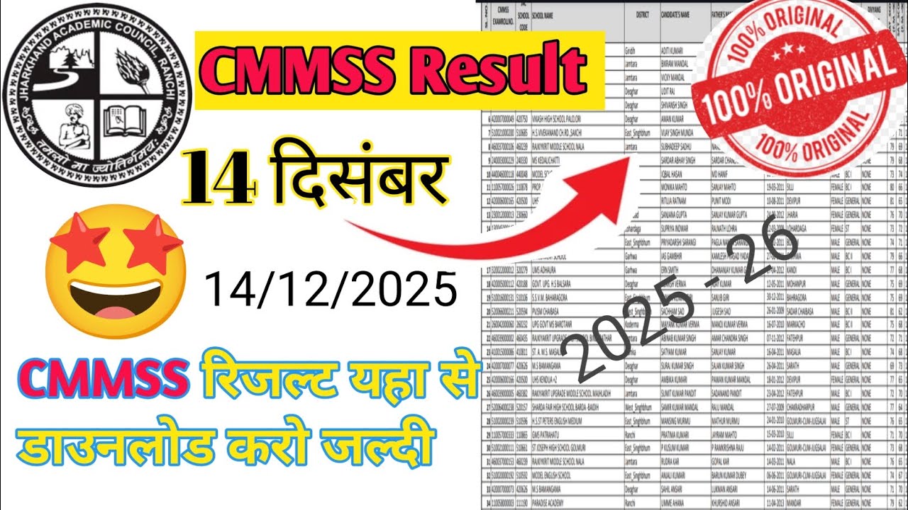 CMMSS का रिजल्ट जारी हो गया 🤩 //यह से जल्दी चेक करो कि पास हो या फेल 