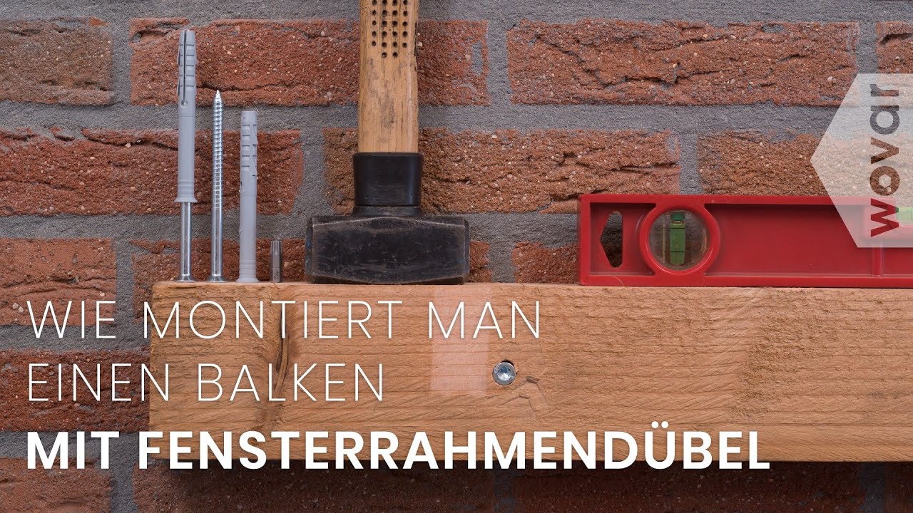 Balken an einer Mauer befestigen &ndash; Schlagd&uuml;bel - Wovar
