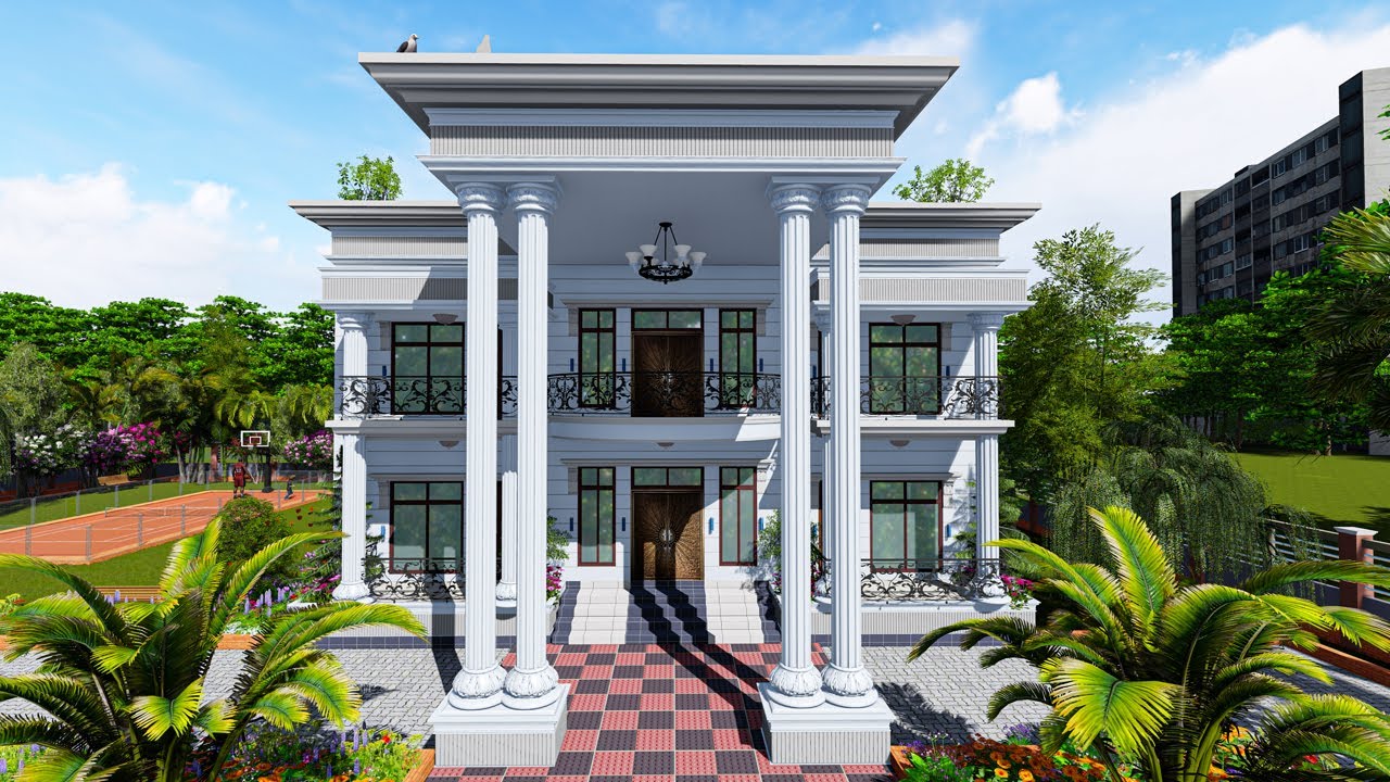 A Modern Duplex House with Swimming Pool & Garden in Bangladesh !!