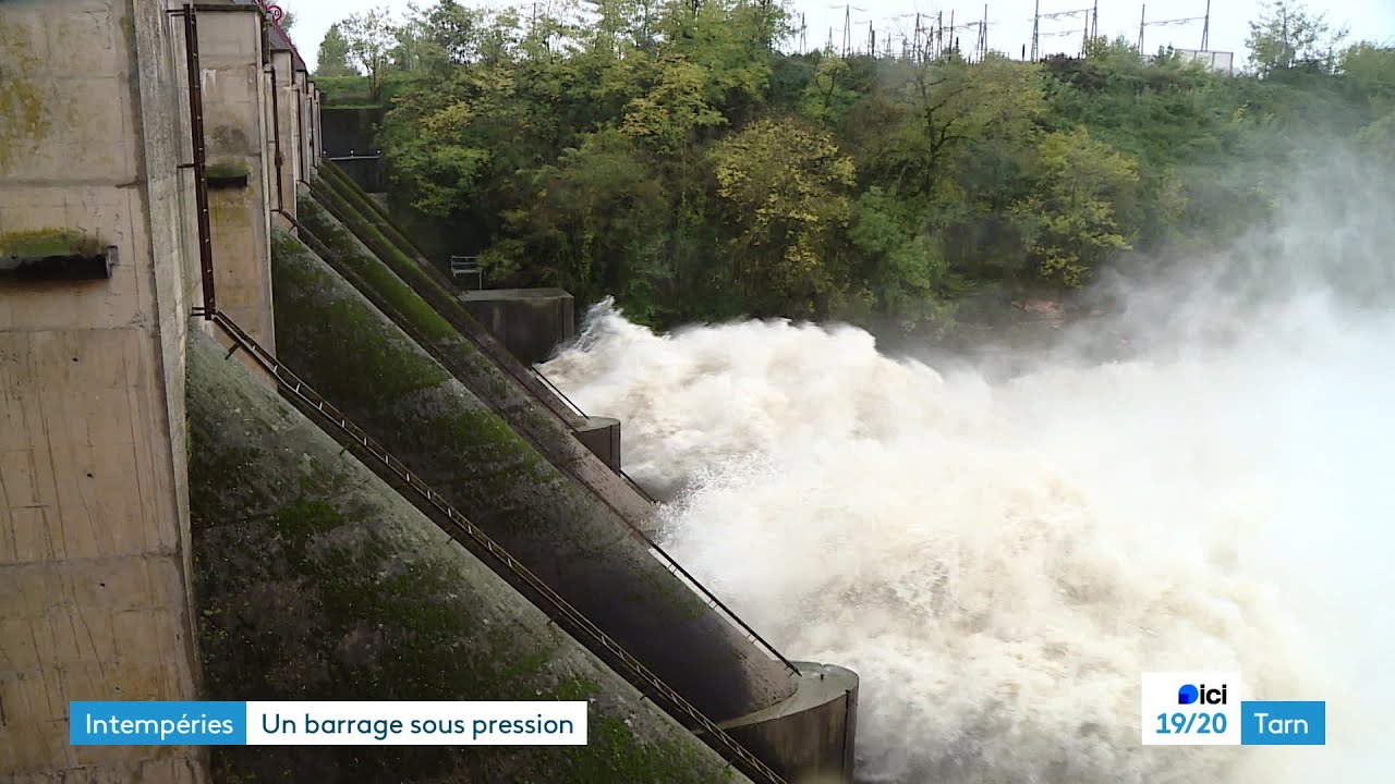 Le barrage de Rivières à l'épreuve des crues du Tarn