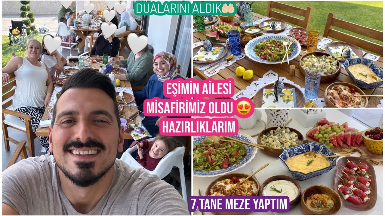 EŞİMİN AİLESİ GELDİ , 15 KİŞİLİK MİSAFİR HAZIRLIĞIM, BU BİR İLK 😍