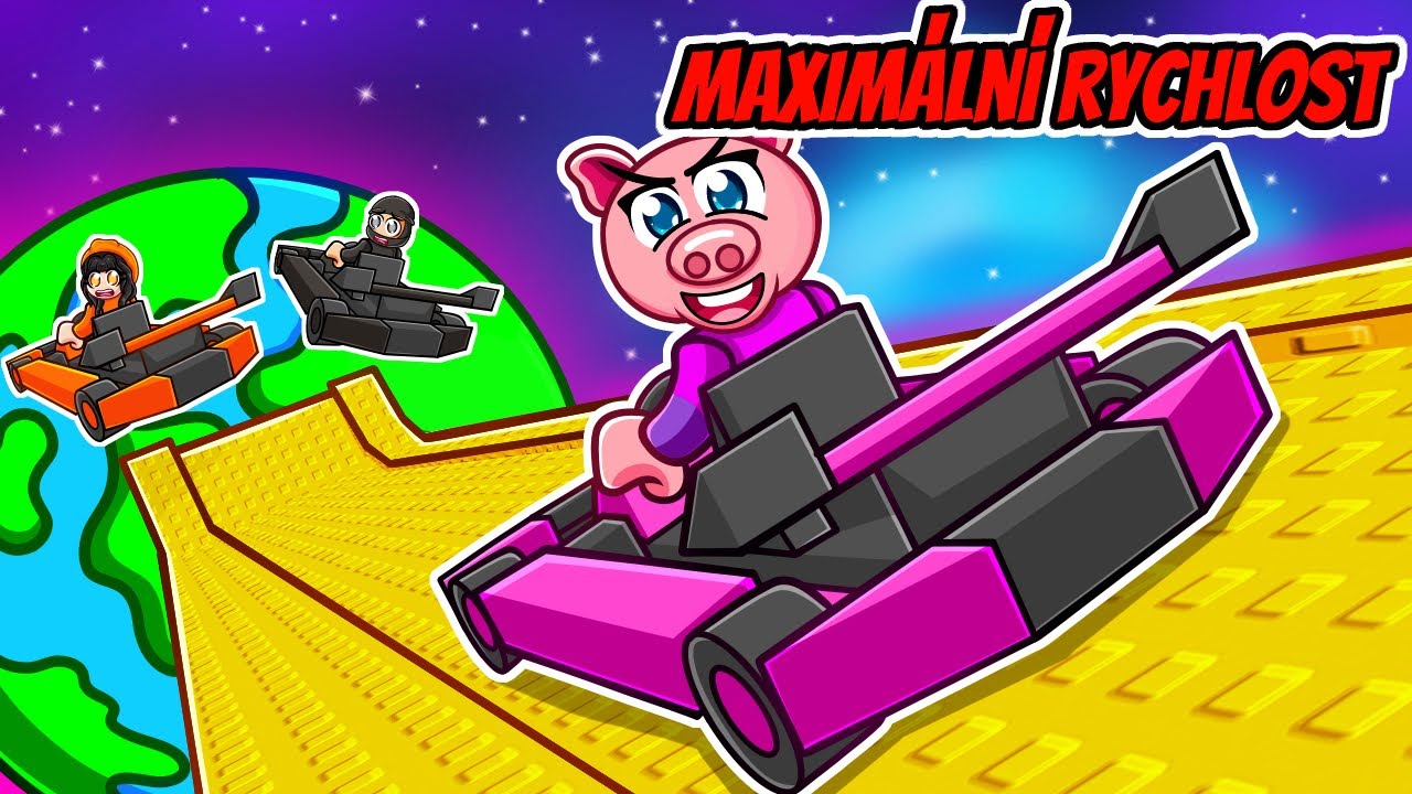 Dosahujeme MAXIMÁLNÍ RYCHLOSTI v Roblox Ride and Slide...