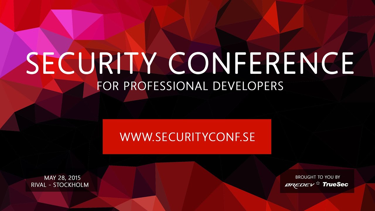 Security Conference 2015 - Keynote - Security in Your Code Defines the Future