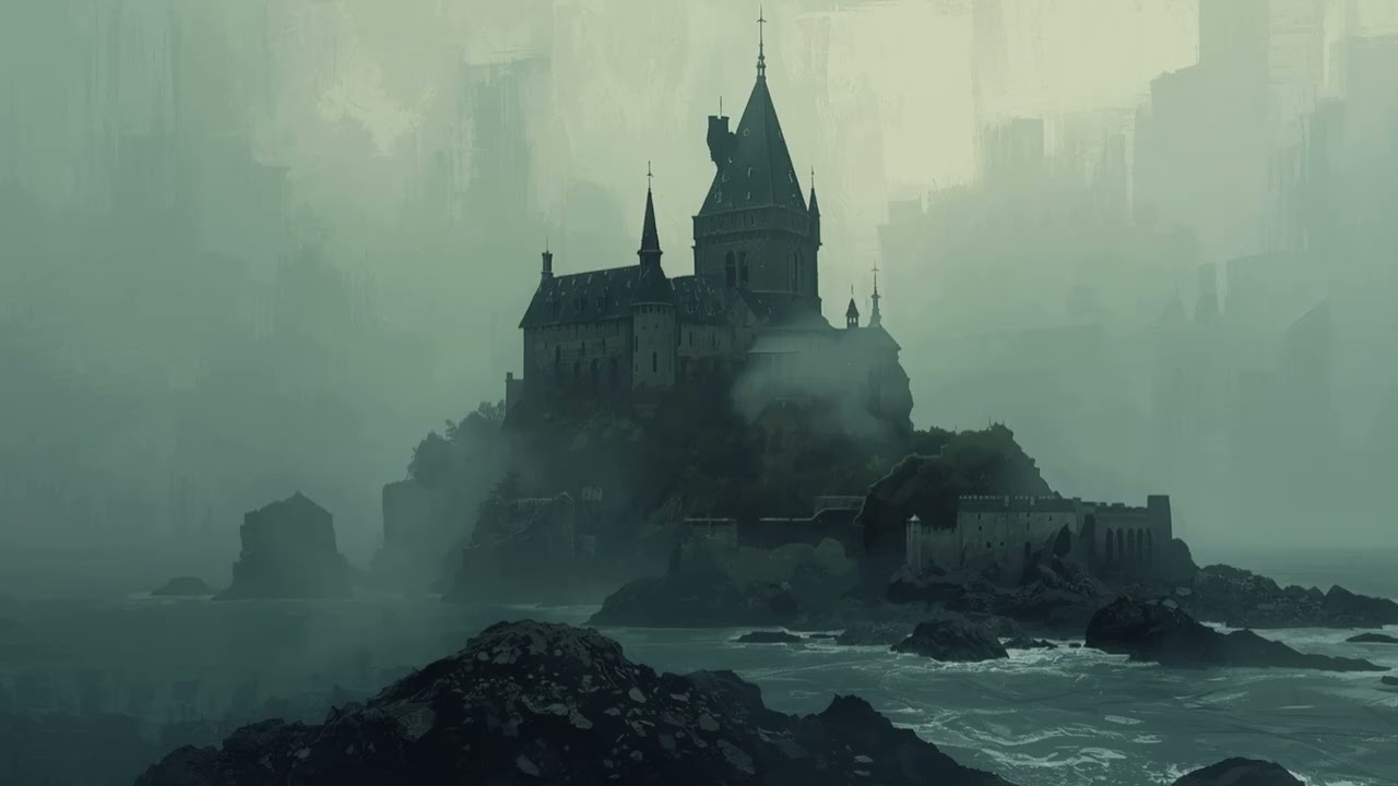 Melancholic Dark Fantasy Ambient Music | Abandoned Medieval Castle at Dusk