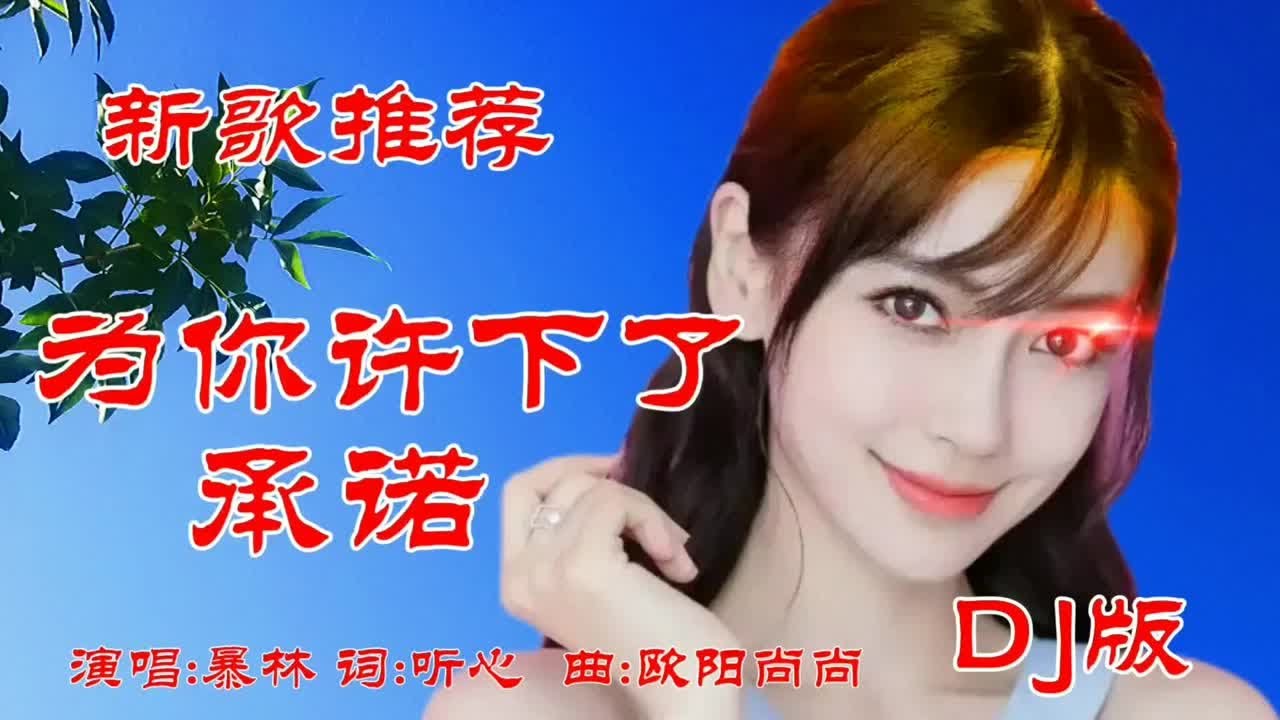 新歌推荐 暴林一首伤感DJ情歌《为你许下了承诺》伤感欢快又好听