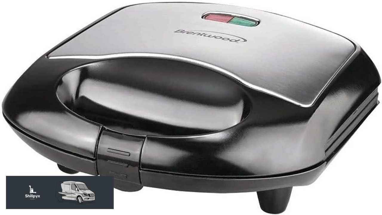 Brentwood TS 240B Non Stick Compact Dual Sandwich Maker Black