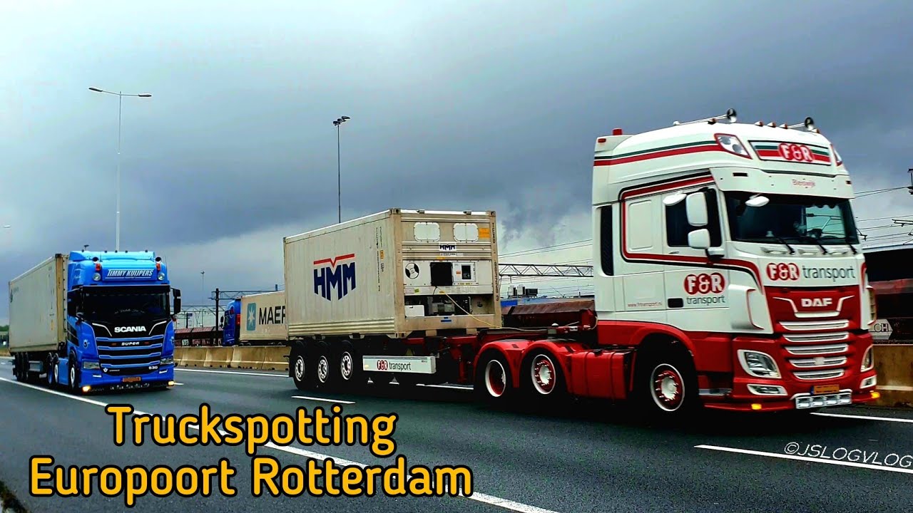 Truckspotting at Europoort in Rotterdam Trucklights, -Horns (Sneepels, Braanker, Poppelaars, etc.)