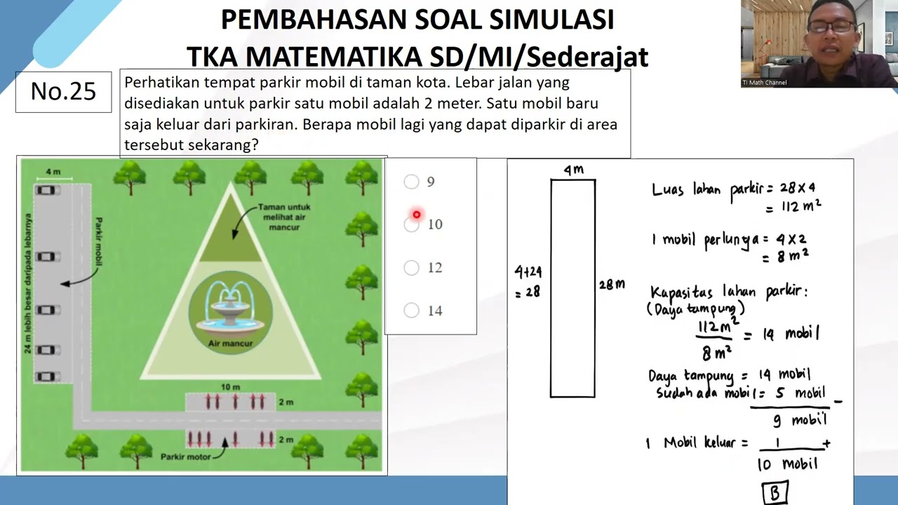 Pembahasan Soal Simulasi TKA Matematika SD/Sederajat (Soal Resmi Simulasi TKA Matematika Pusmendik)