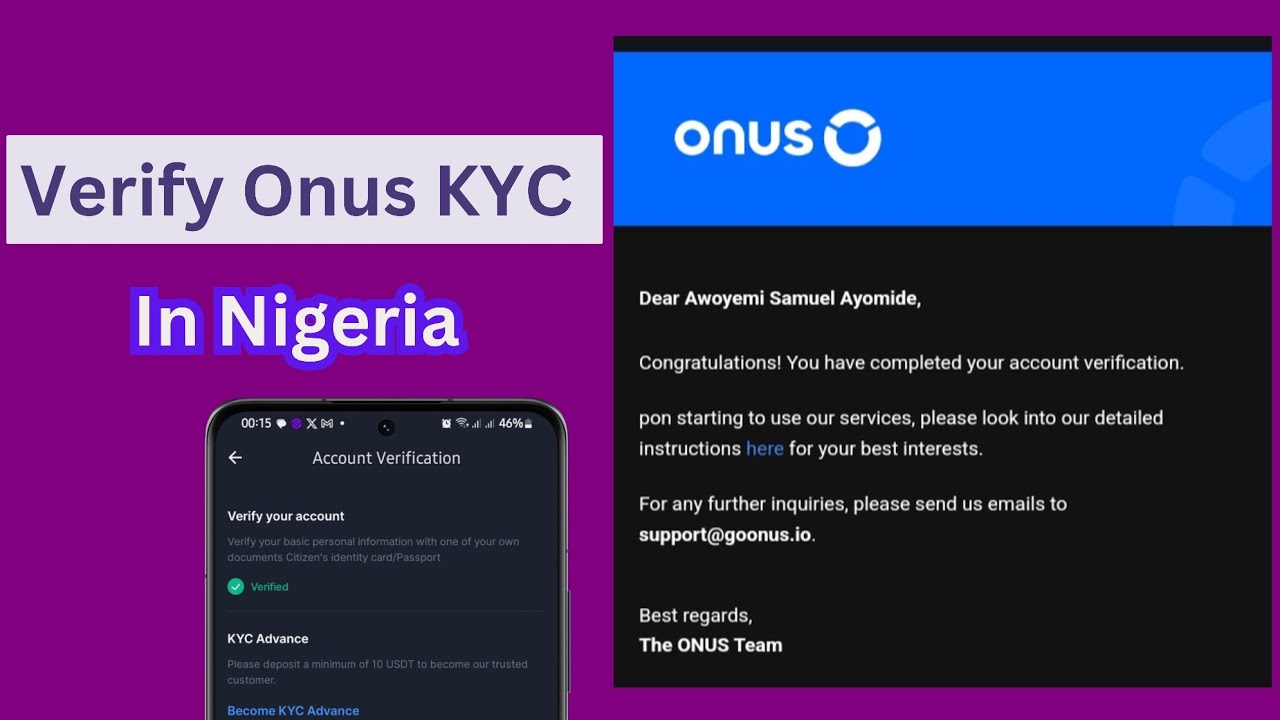 How To Verify Onus KYC In Nigeria And get $2 Bonus
