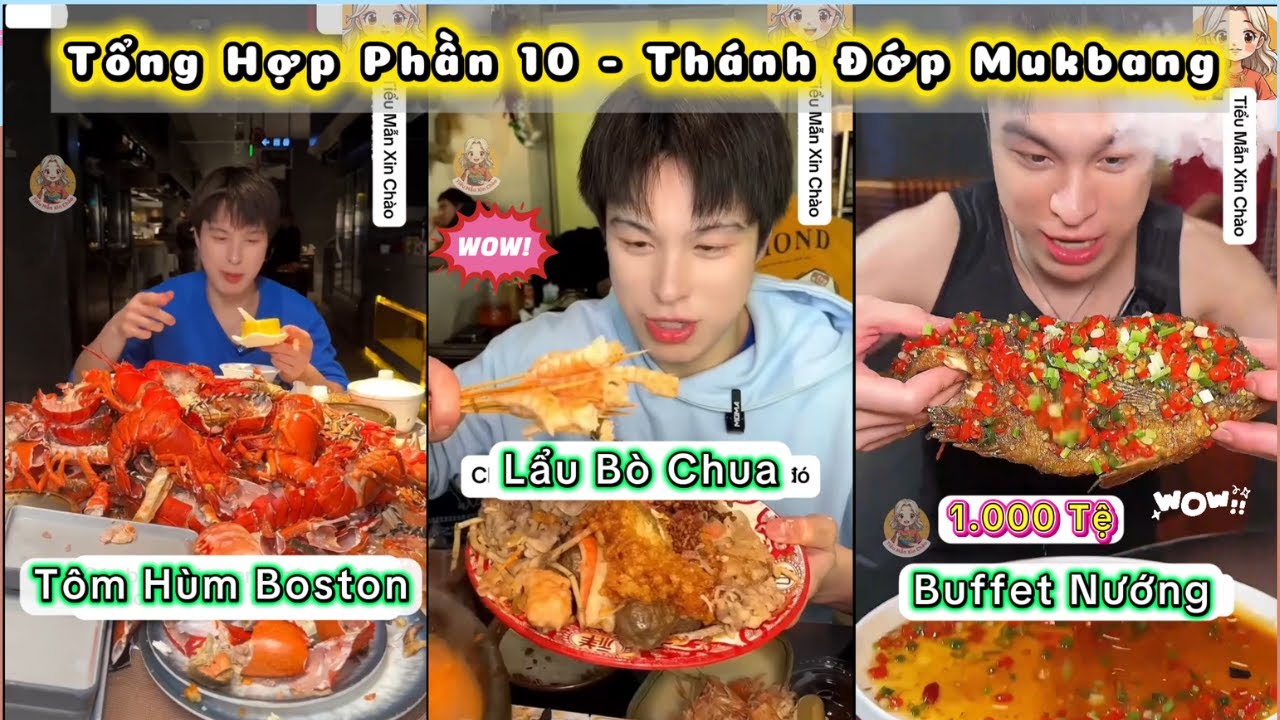 Thánh Đớp Đại Chiến Buffet Tôm Hùm Boston 🦞 Mukbang Lẩu Bò Chua Quý Châu Trung Quốc🔥