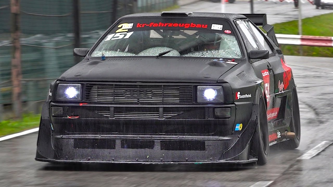 Onboard a 750hp Audi Quattro full-blown track-car | Shakedown after engine rebuild 5-cylinder turbo
