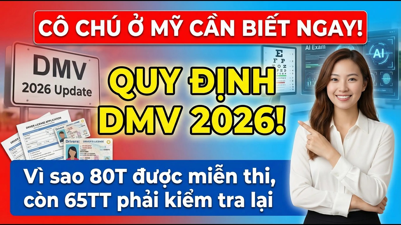 🤫 BÍ MẬT DMV: Vì sao 80 tuổi được miễn thi, còn bạn 65 tuổi bị gọi lên “trả bài”?
