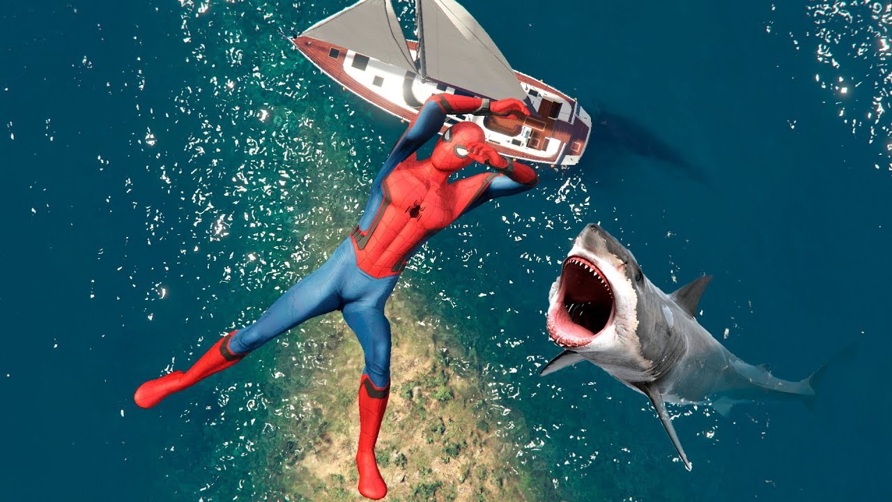 GTA 5 Crazy Spiderman Water Falls & Ragdoll Jumps - Ep.13 [Funny Moments Euphoria Physics]
