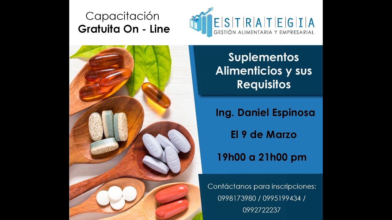 Suplementos Alimenticios y sus Requisitos