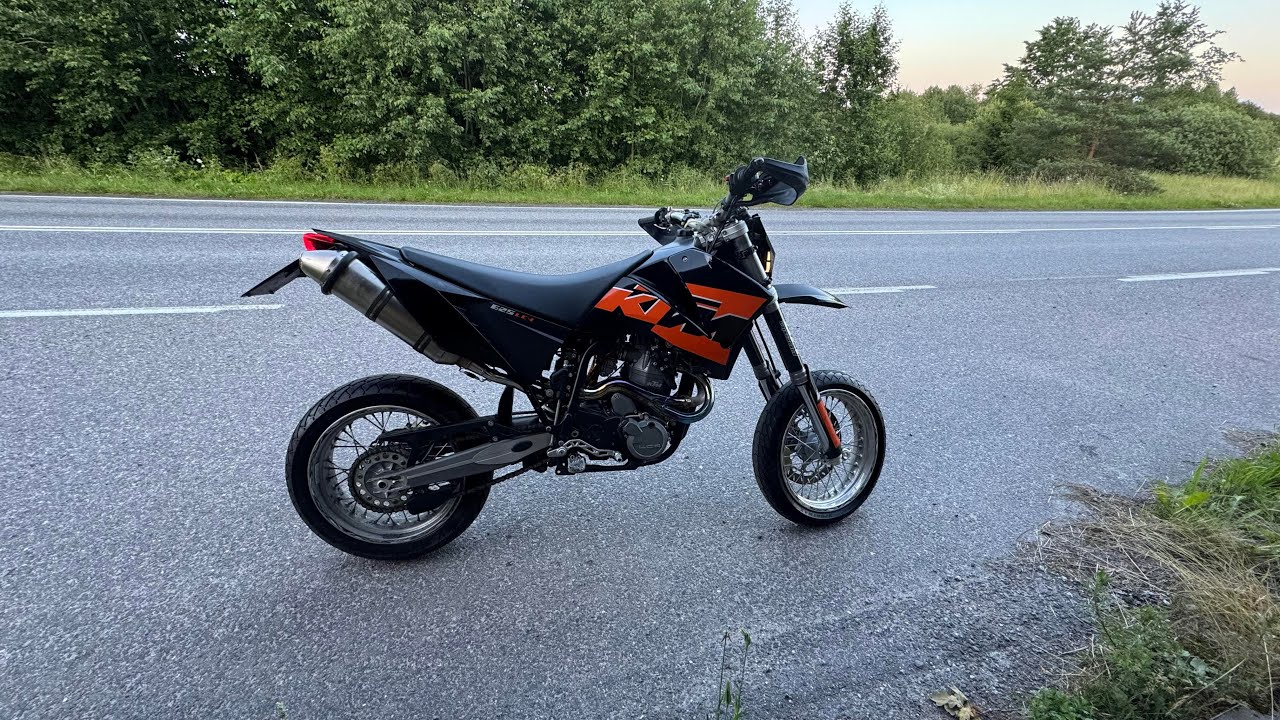 KTM 625 SMC AKRAPOVIC RAW SOUND II CHILL NIGHT RIDE CLIPS