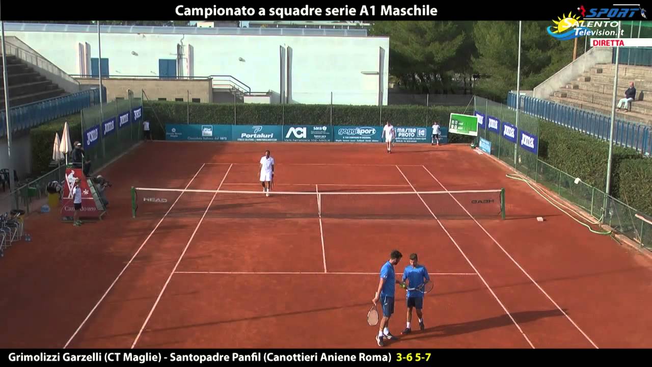 Grimolizzi Garzelli (CT Maglie) VS Santopadre Panfil (Canottieri Aniene Roma)  3-6 5-7