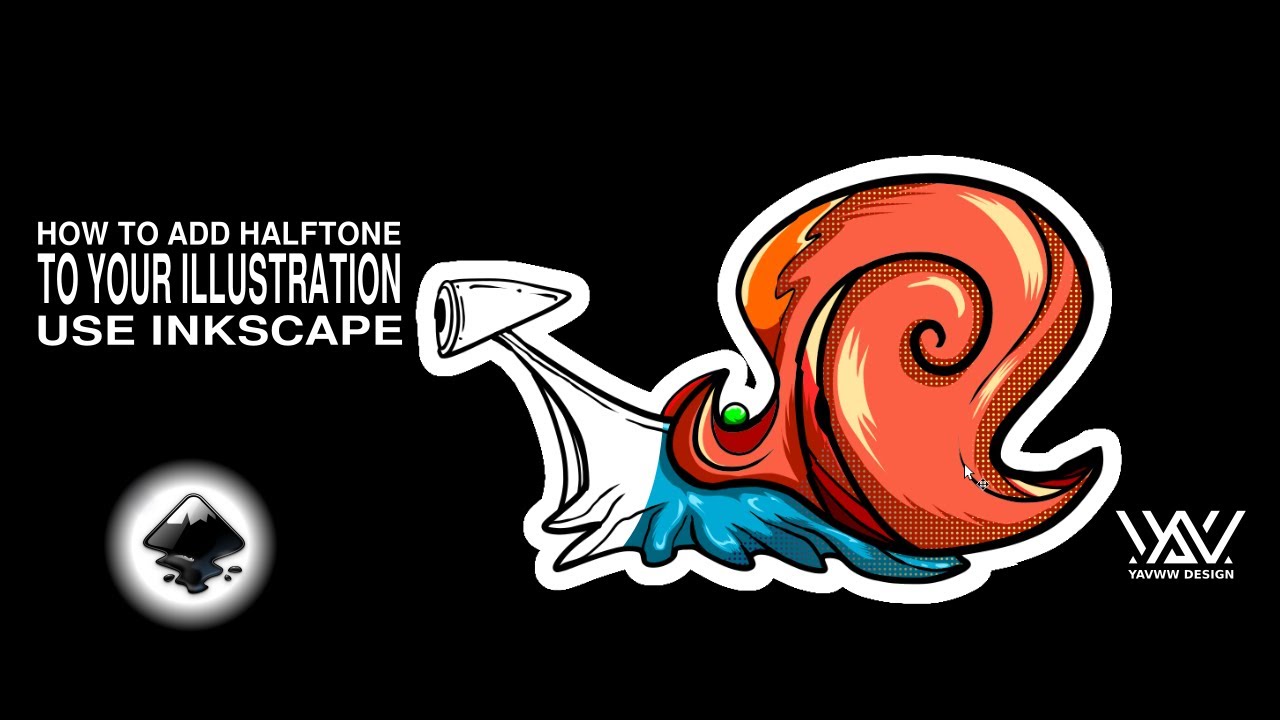 How to add halftone to your illustration use inkscape