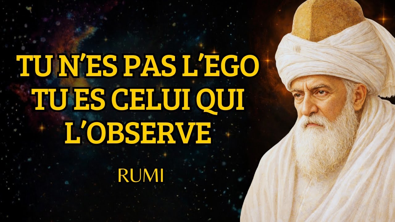 Tu n’es pas ton EGO, tu es la CONSCIENCE qui l’observe (L’ÂME) | Rumi