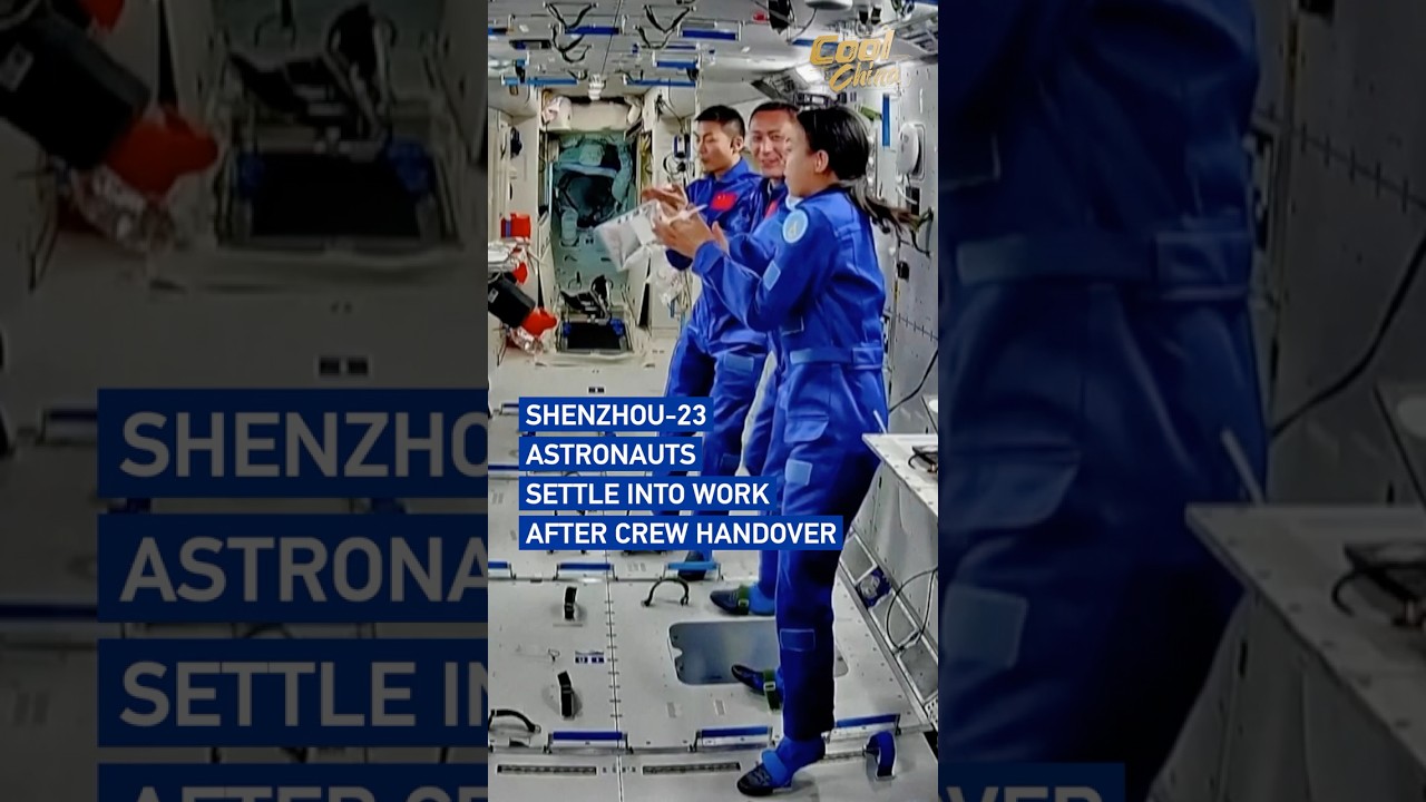 Shenzhou-23 astronauts settle into work after crew handover #coolchina