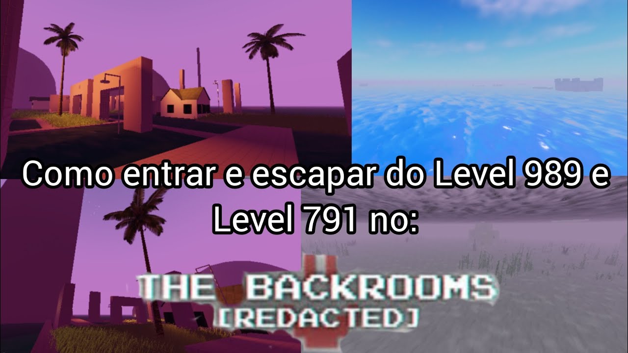 Backrooms [Redacted] como entrar e escapar do Level 989 e Level 791