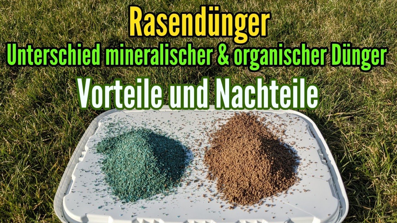 Rasend&uuml;nger Vorteile und Nachteile mineralischer und organischer Rasend&uuml;nger Unterschiede
