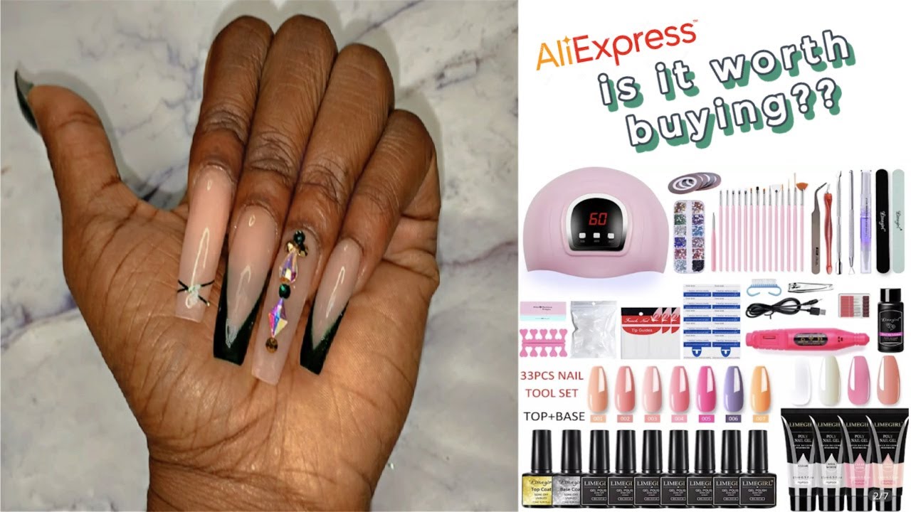 Trying A Polygel Kit from AliExpress | It was very interesting... & kinda hilarious