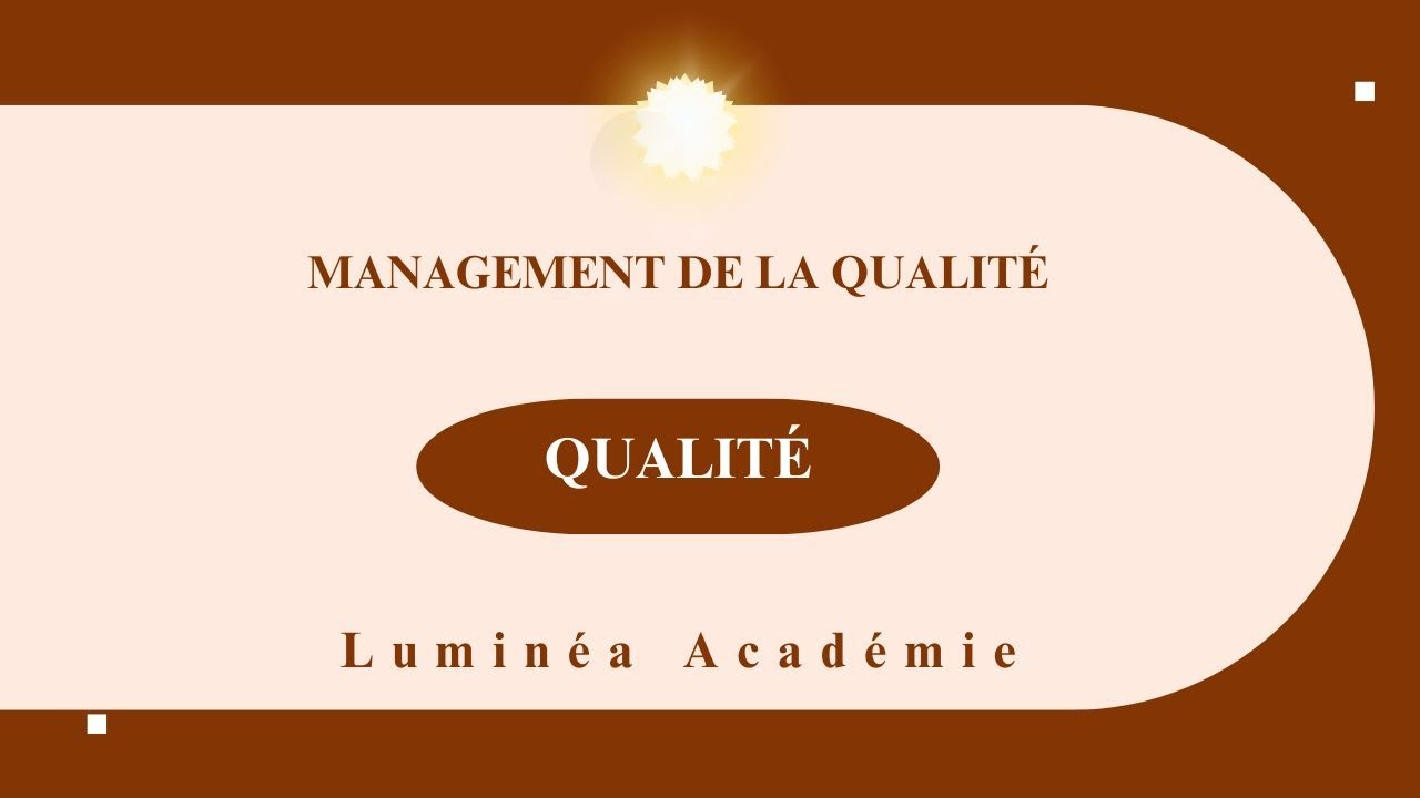 Management de la Qualité | Séance 1 – La Qualité | Cours universitaire
