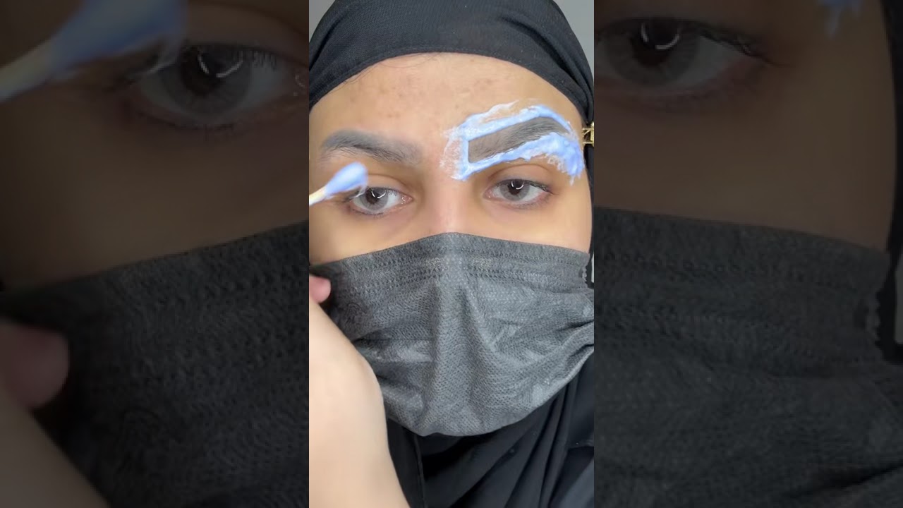 طريقه تشقير الحواجب للمبتدأت